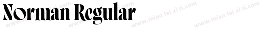 Norman Regular字体转换